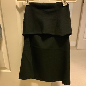 Toteme fold over evening top, nwt black, size 34